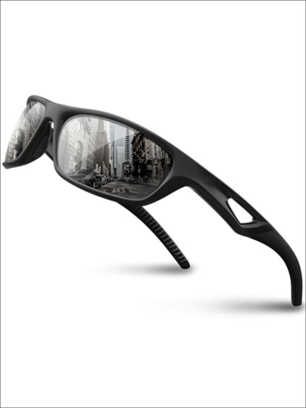 Polarized Sports Sunglasses UV400 TR90 Wrap Around for Driving Cycling Fishing